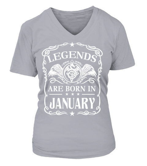 Legends are born in January Women's V-Neck T-shirt