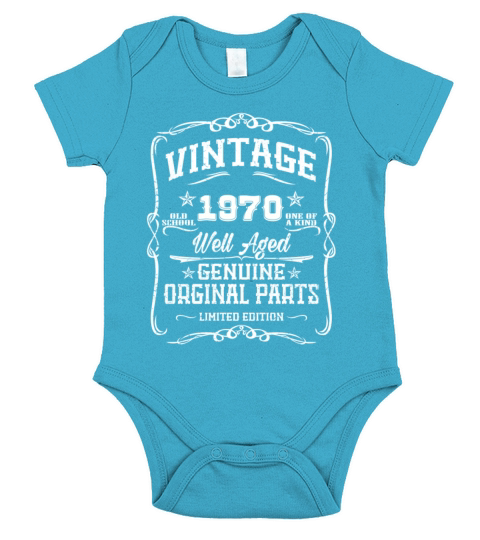Vintage 1970 Short Sleeve Baby One-Piece