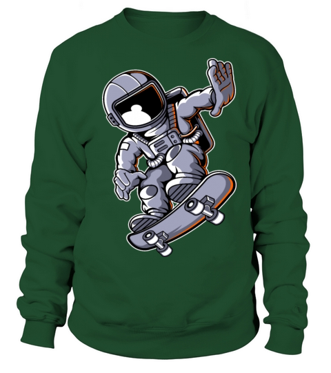 Astronaut Skateboard Women's Sweatshirt