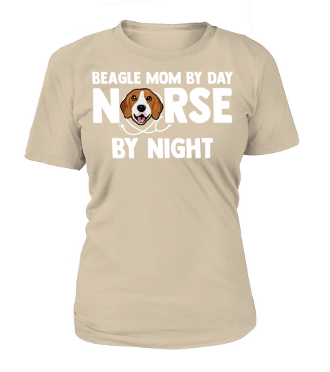 Beagle Mom By Day Nurse By Night Puppy Dog Pet Women's T-Shirt