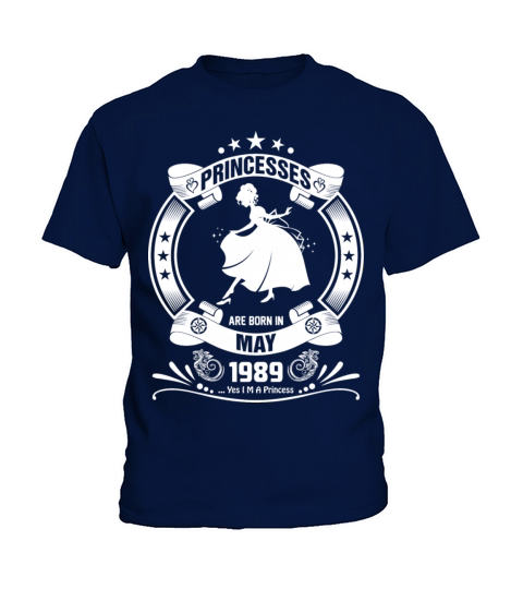 Princess are Born in May 1989 Kids T-Shirt