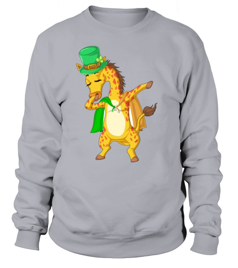 Dabbing giraffe stpatricks day Men's Sweatshirt