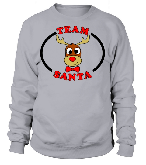 team santa reindeer male Women's Sweatshirt
