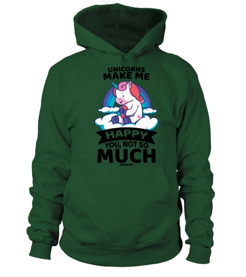 Unicorns Make Me Happy You Not So Much Women's Hoodie