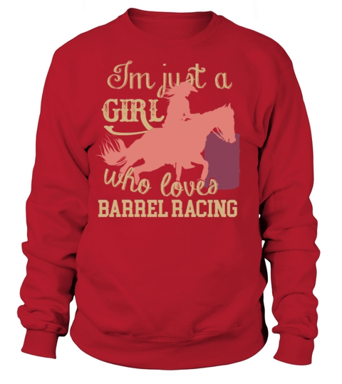 who loves Barrel Racing Women's Sweatshirt