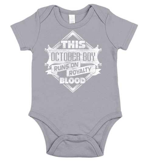 October Birthday Kings Octoberboy Gift Short Sleeve Baby One-Piece