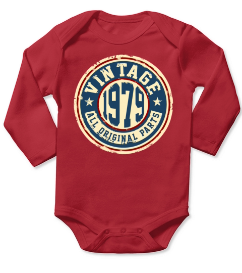 Vintage 1979 Long Sleeve Baby One-Piece