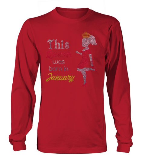 queen is born in january Men's Long Sleeve
