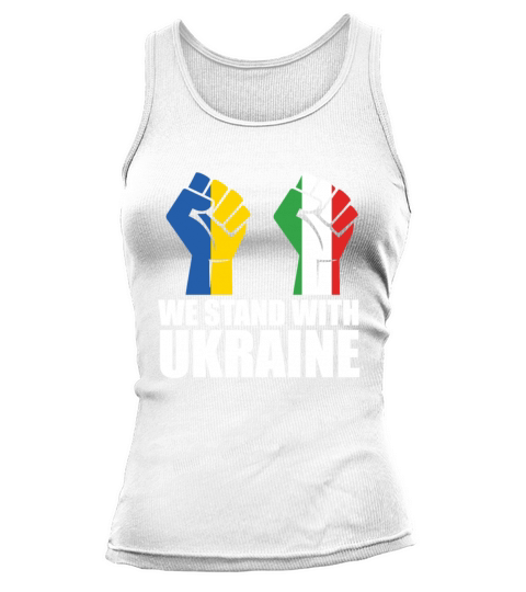 We Stand with Ukraine Peace Puck Futin No war Tank top Woman