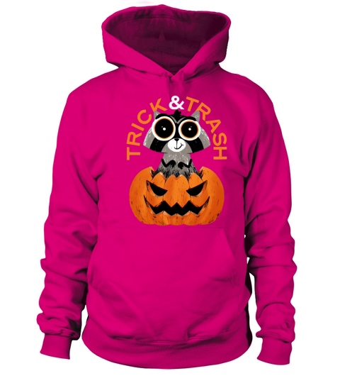 Trick and Trash Halloween Raccoon Women's Hoodie