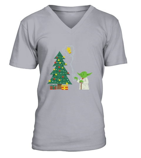Yoda Use Force For Christmas Jedi Men's V-Neck T-shirt