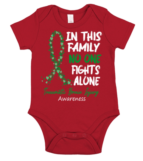 In This Family No One Fights Alone T Shirt Short Sleeve Baby One-Piece