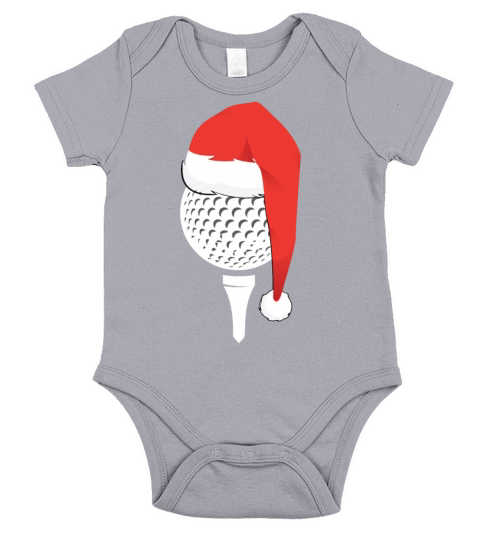 Christmas Golf Ball Short Sleeve Baby One-Piece