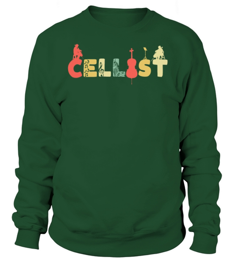 Retro Cello Vintage Cellist Violoncello Women's Sweatshirt
