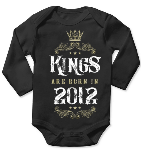 kings are born 2012 Long Sleeve Baby One-Piece