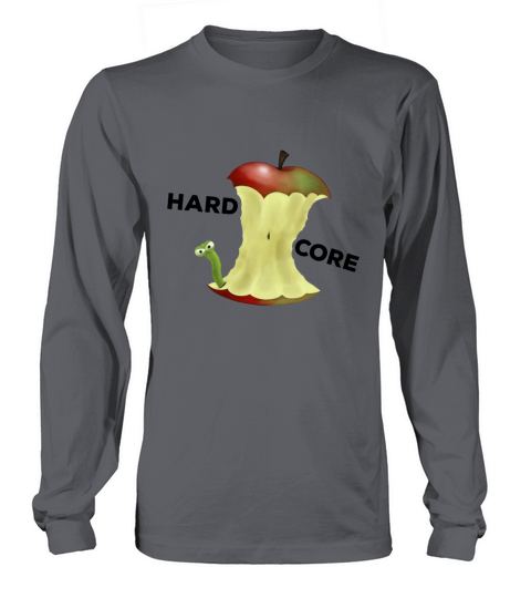 Apple core worm hard core Men's Long Sleeve