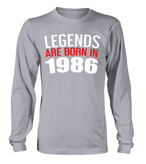 Birthday Gift 1986 Legends Born Men's Long Sleeve