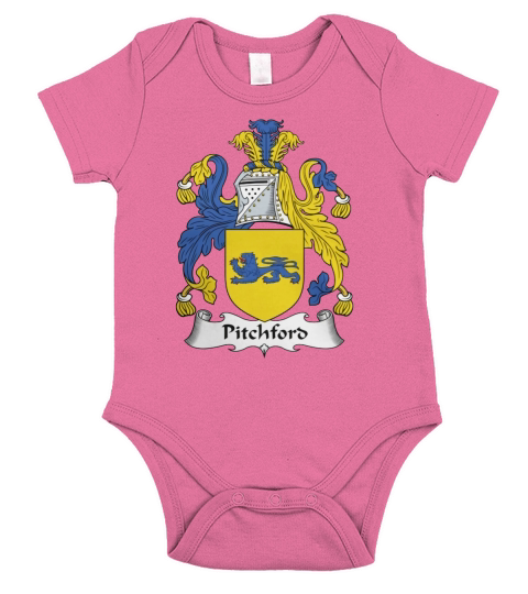 Pitchford Family Crest British Family Crests Short Sleeve Baby One-Piece