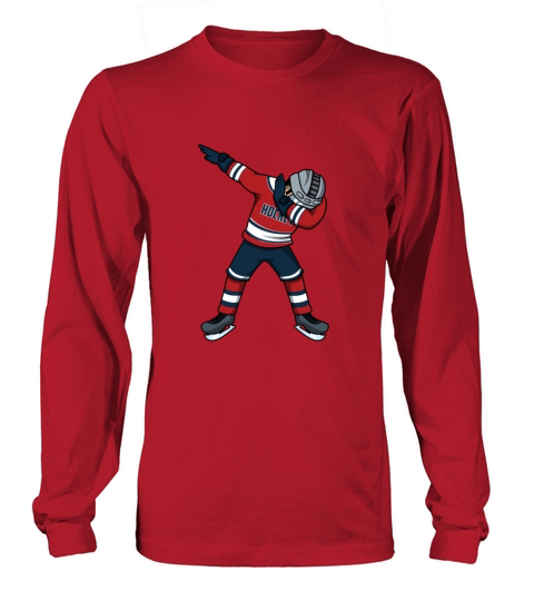 Dabbing Hockey Player Funny Hockey Shirt Women's Long Sleeve