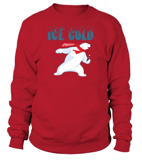 Coca Cola Ice Cold Coke Bear Pullover Women's Sweatshirt