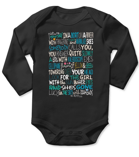 The Beatles Lucy In The Sky Long Sleeve Baby One-Piece