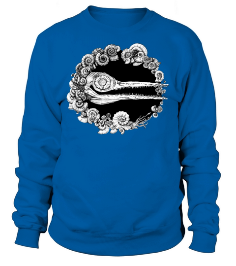 Ichthyosaurus Ammonite Geology Paleontology 1 Women's Sweatshirt