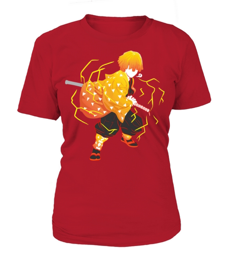 Anime Demon Slayer Kimetsu no Yaiba Zenitsu Lightn Women's T-Shirt
