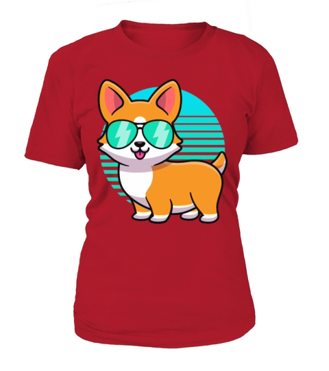 Vintage Corgi Tshirt Kids Boy Girl Funny Corgi Women's T-Shirt