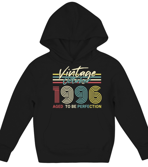 Gift Retro 1996 In October Kids Hoodie