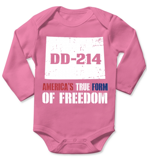 America s True Form Of Freedome Dd 214 Veteran Long Sleeve Baby One-Piece