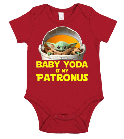 Baby Yoda The Mandalorian Is My Patronus shirt Short Sleeve Baby One-Piece