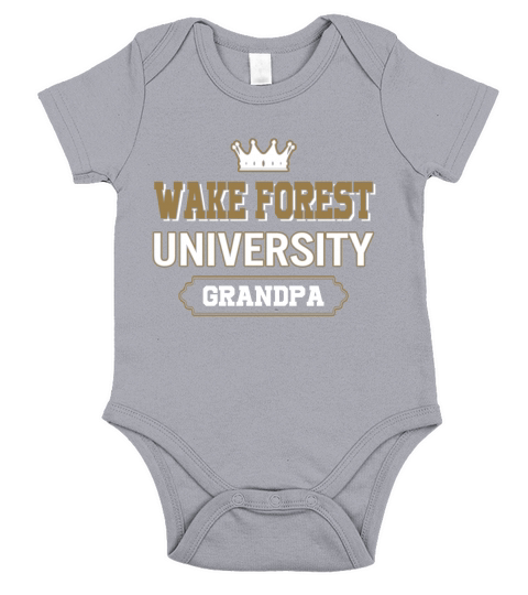 Wake Forest University Grandpa Great Gift For Grandparents Short Sleeve Baby One-Piece