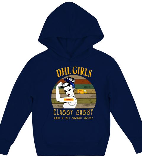 DHL girls classy sassy and a bit smart assy vintage Kids Hoodie
