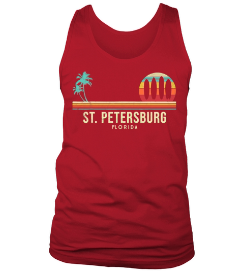 Florida St Petersburg Vintage Souvenir Men's Tank Top