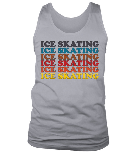 Ice Skating Repeat plain retro Men's Tank Top