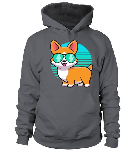 Vintage Corgi Tshirt Kids Boy Girl Funny Corgi Women's Hoodie