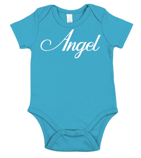 Angel - Name Short Sleeve Baby One-Piece