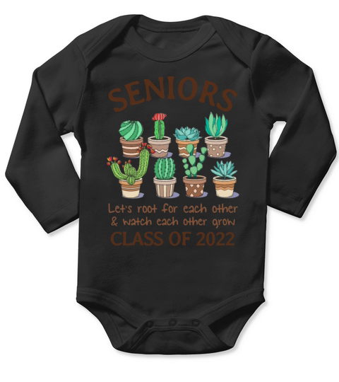 Senior Lets Root For Each Other And Watch Other G Long Sleeve Baby One-Piece
