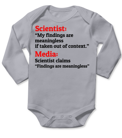 Scientist Dad Jokes Media Funny Saying Long Sleeve Baby One-Piece