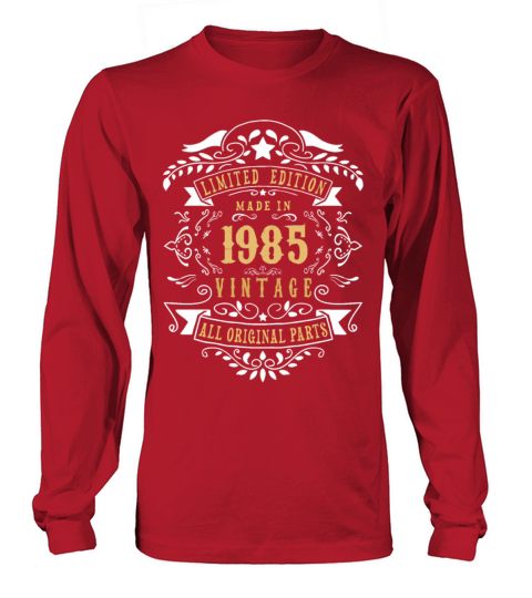 Limited Edition Made In 1985 Vintage Original Women's Long Sleeve