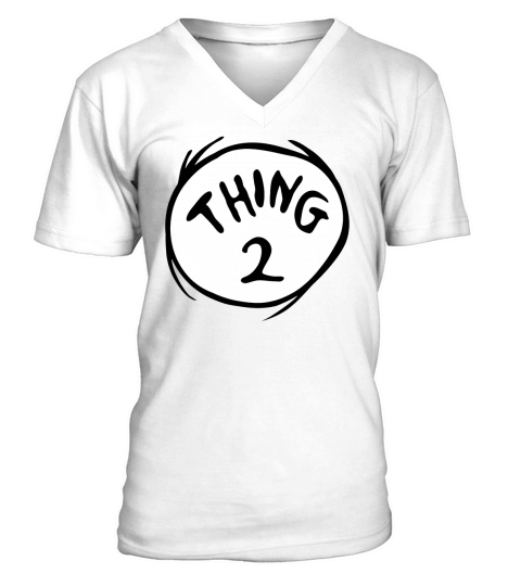 Dr. Seuss Thing 2 Emblem V-Neck T-shirt