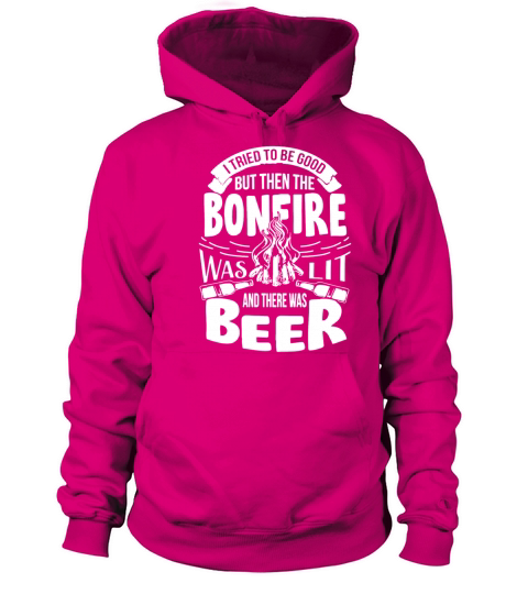Bonfire and Beer Camping shirt Men's Hoodie