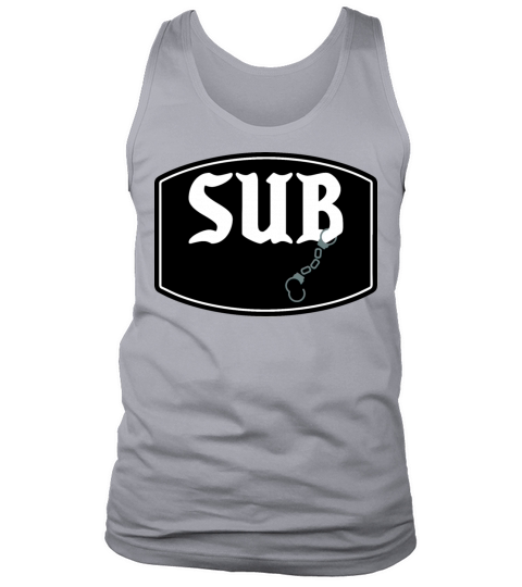 SUB BDSM Handcuff Fetish SM Submissive Slave Men's Tank Top