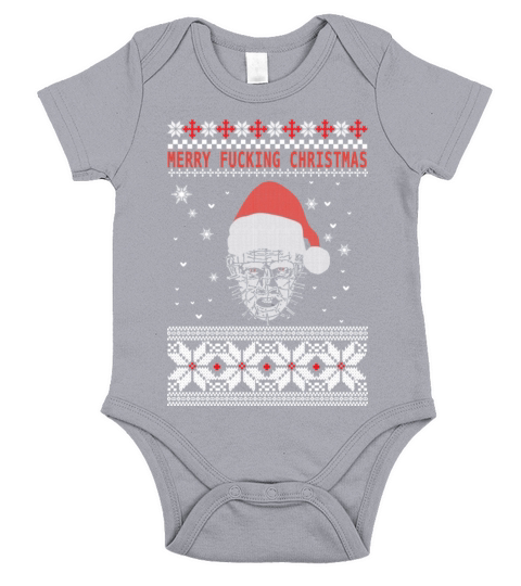 Hellraiser Christmas - Merry fucking Christmas Short Sleeve Baby One-Piece