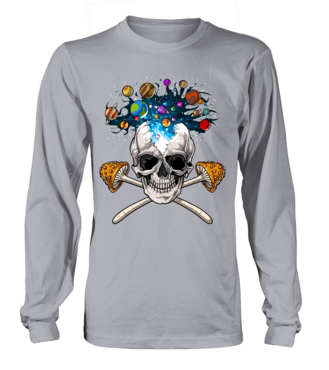Magic Mushrooms Skull Psychedelic Women's Long Sleeve