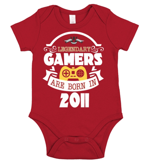 Legendary Gamers Are Born In 2011 Short Sleeve Baby One-Piece