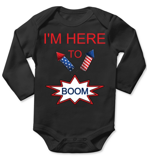 Funny fireworks design Long Sleeve Baby One-Piece