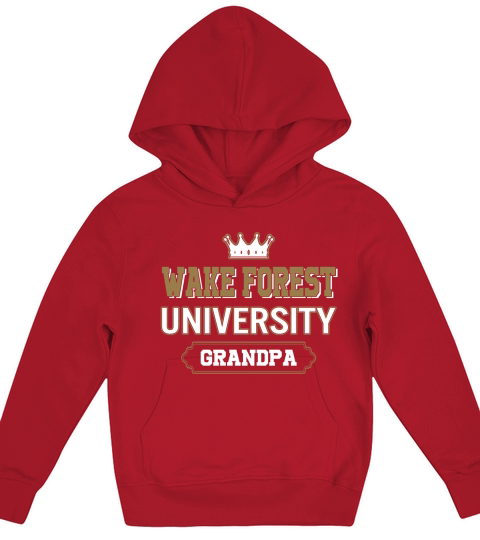 Wake Forest University Grandpa Great Gift For Grandparents Kids Hoodie