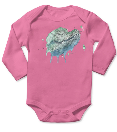 Crocodile Long Sleeve Baby One-Piece