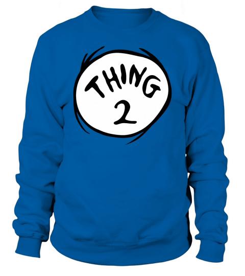 Dr. Seuss Thing 2 Emblem Sweatshirt Unisex